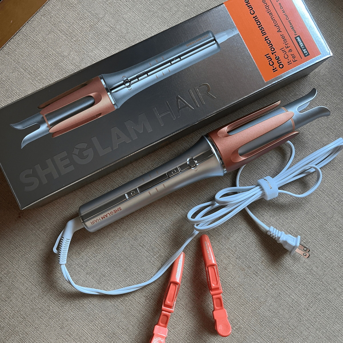 دستگاه فر مو شیگلم sheglam سایز 25mm