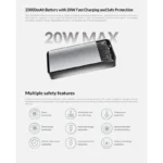 پاوربانک Powerbank Glorimi FitCore 20000 PD - تصویر 4