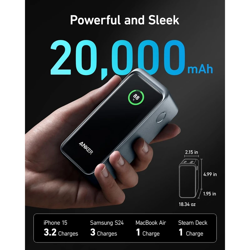 پاوربانک انکر مدل Anker Prime Power Bank 200W A1336 2 00b2d2608a524bd18d8901633ffece0a99ad9d5e 1729875519
