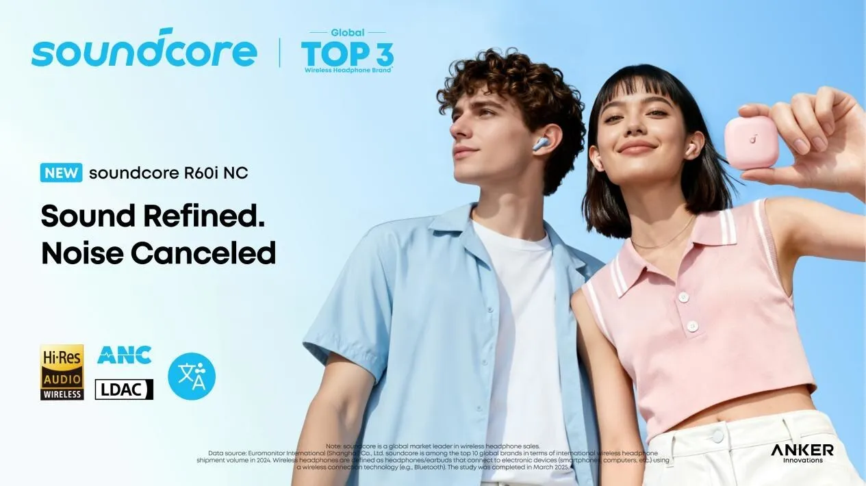 هندزفری بلوتوثی انکر مدل R60i NC 4 55