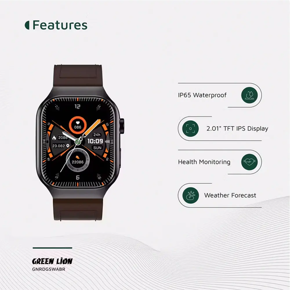 68ea66fad644e ساعت هوشمند Green Lion Ridge Smart Watch - Image 4