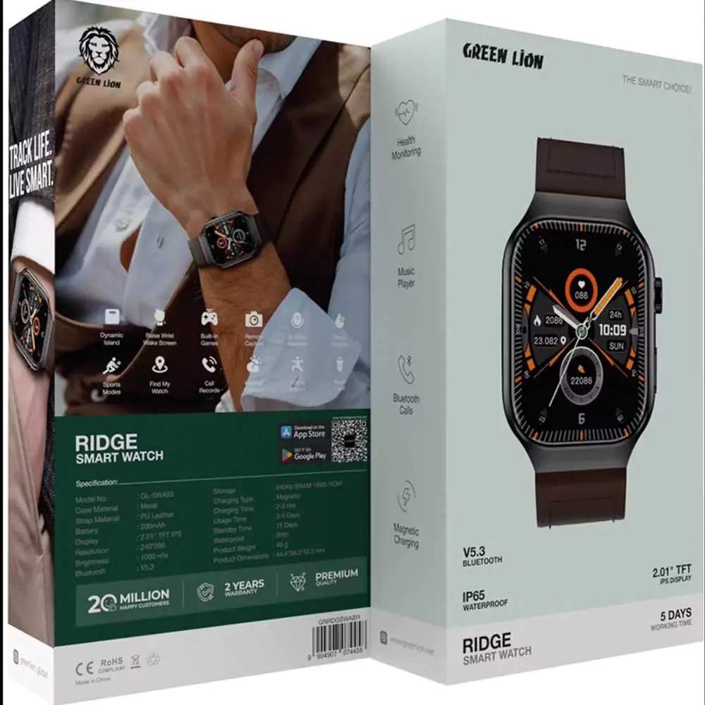 68ea66fad67d1 ساعت هوشمند Green Lion Ridge Smart Watch - Image 3