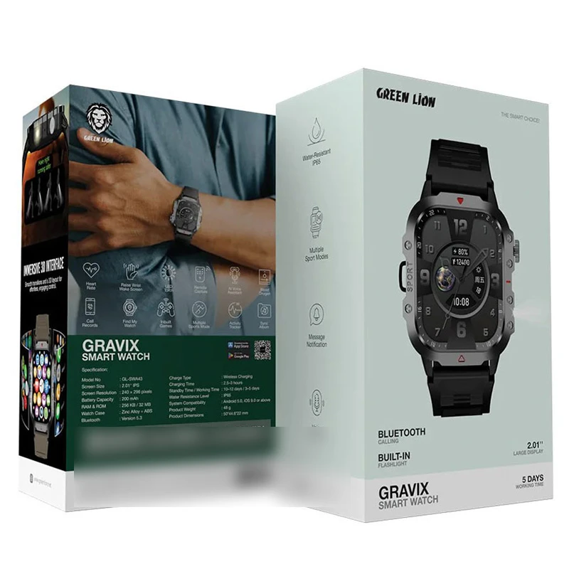 74d93f698ddb1194162859ccda49dd8a584df6d0_1763374855 ساعت هوشمند گرین لاین Green Lion Gravix Smart Watch - Image 3
