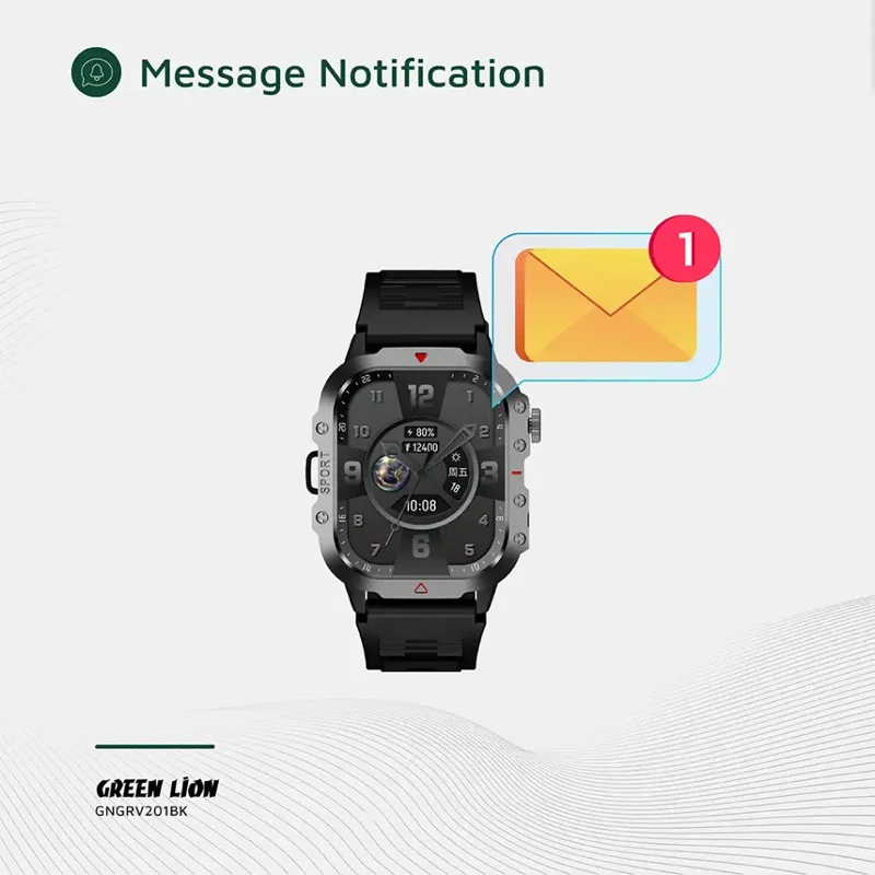 b6378894bccaa4889379fe6fe78fddd279ae508a_1763297784 ساعت هوشمند گرین لاین Green Lion Gravix Smart Watch - Image 6