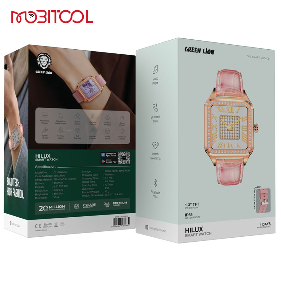 خرید-ساعت-دخترانه ساعت هوشمند گرین لاین Green Lion Hilux Smart Watch - Image 8