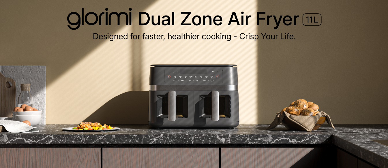 سرخ کن بدون روغن گلوریمی مدل Glorimi Dual Zone Air Fryer 11L 1