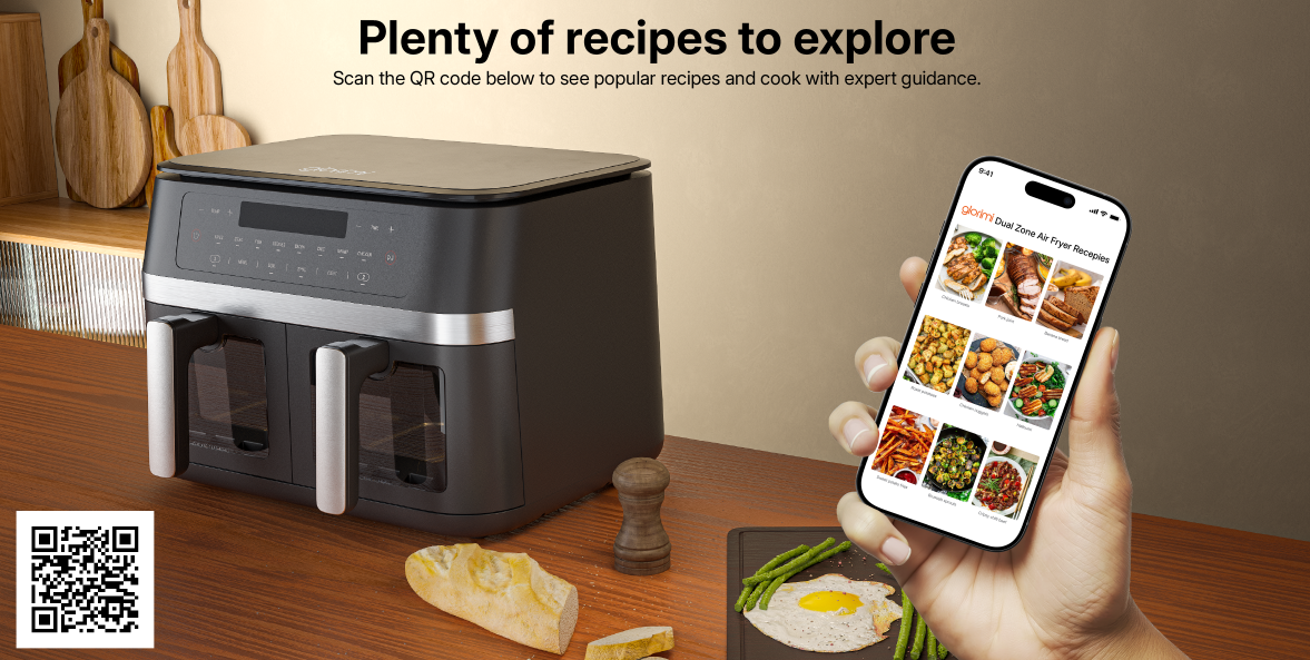 سرخ کن بدون روغن گلوریمی مدل Glorimi Dual Zone Air Fryer 11L 10