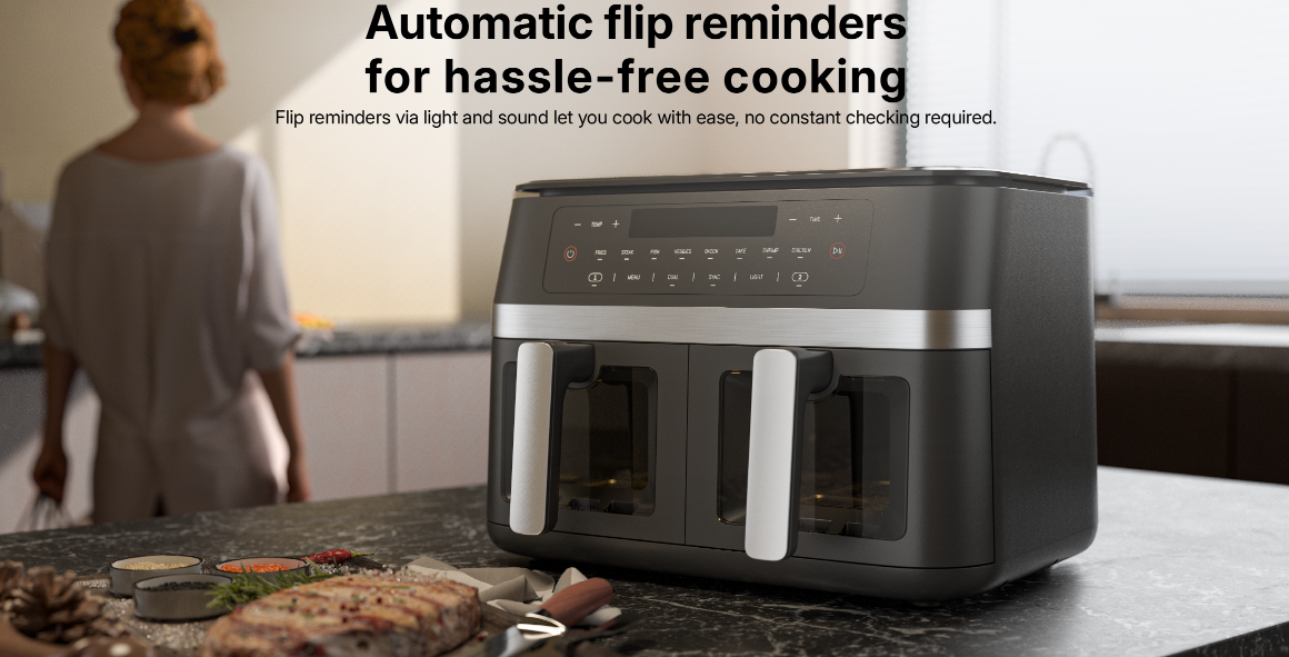 سرخ کن بدون روغن گلوریمی مدل Glorimi Dual Zone Air Fryer 11L 9