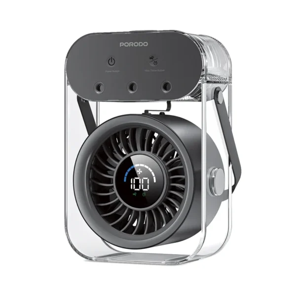 پنکه رومیزی پرودو Porodo Lifestyle Chillo Aqua PDLFSTZH26BK