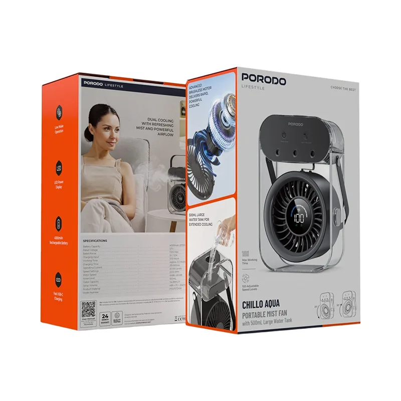 فن خنک کننده پرودو مدل PORODO PDLFSTZH26BK 4clickitco